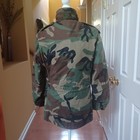 Vintage Military Cold Weather Field Jacket Mens S Green Lined Woodland C 4060