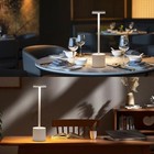 2 Pack Led Cordless Table Lamp  Portable 5000mah Rechargeable Table White