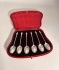 Boxed Set 6 Sterling Apostle Spoons - Sheffield  1905 Hv Pithey   Co Excellent