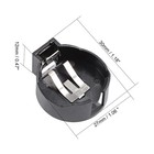 10 Pcs Cr2477 Horizontal  Battery Holder Black Container Case