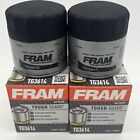 2 New Fram Tg3614 Tough Guard Oil Filter Spin On With Sure Grip 2 Filters