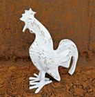 Vintage Rustic Cast Metal Rooster Door Stop   7 1 2  Tall