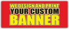 Custom Vinyl Mesh Banner Sign  Full Color - Free Design  For Outdoor Indoor Use