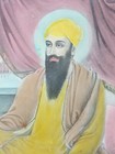 India 50 s Photograph Of A Print  Sikh Guru And Golden Temple  6 50in X 8 75in