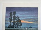 Hasui Japanese Woodblock Print Twilight At Ushibori