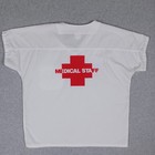 Vintage 1990 Ironman Triathlon Medical Staff Scrub Top Shirt M Bud Light Gatorad