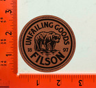 Filson  unfailing Goods 1897  Round Leather Hat Patch     Heritage Style Iron-