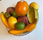 20 Pieces Of Artificial Faux Fruit Peach Pear Orange Banana Lime Starfruit Lemon