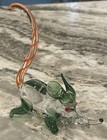 Vintage Mouse Art Glass Hand Blown Multicolor Murano Style