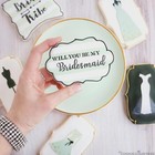 Will You Be My Bridesmaid Decorating Stencil By Cookie Countess