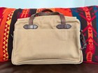 Filson 256 Original Briefcase  90   s Talon Era  Tan  Twill Still Stiff  No Strap