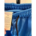 Kids Blue Mesh Athletic Basketball Shorts Elastic Waist Drawstring Xl