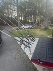 36  Tbar With 6-45 Degree Angle Rod-holders Mounted On 2-inch Reese  Hitch 