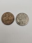 1978  1966 Mexico 5 Peso  And 20 Cents  Struck Thru Defective Planchett Error 