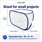 Justjoy Portable Spray Paint Tent  Pop-up 24 8 X 15 8 X Inches  White