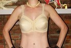 Vintage Ivory Exquisite Form Bullet Bra 38 Dd Front Closure Pinup Retro Pointy
