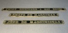 Vintage 1940s Delta Line Brass Ship Signs Chief Engineer Set Ss Del Norte Wwii