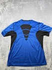 Nike Pro Combat T-shirt Mens Large Blue Fitted Compression Athletic Base Layer
