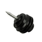 New 6pcs Black Electric Bass Guitar Strap Buttons Locks Flat Head Strap Locks