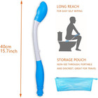 Foldable Long Reach Comfort Wiper - Bottom Wiping Aid - Butt Wiper Self Wipe