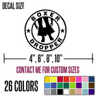 Boxer Dropper Funny Diecut Vinyl Window Decal Sticker Car Truck Suv Jdm  j47