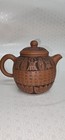 Yixing Clay Teapot Chinese Calligraphy Hand Carved