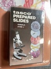 Antique Microscope Slides Tasco Lot 12 Animals  1460j Orig Pkg Tag Japan 1980