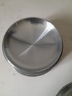 Antique Mint Powder Puff trinket Music Box Round Metal Tin Courting Couple Works