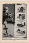 Thomas Edison     Light Bulb  Phonograph   Film Inventions 1948 Vintage Print