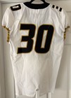 Men s Nike White Missouri Mizzou Tigers Game Worn Used Football Jersey Sz 42  30