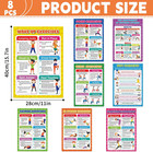 Exercise Posters Stretching Yoga Workout Poster Physical Educational