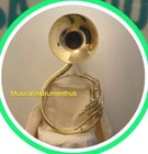 Sousaphone 16 bell Pure Brass Metal In Gold Polish mouthpc  Case Box   Free Ship
