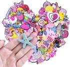 35 Pcs Cartoon Croc Charms Girly Cute Pins Shoe Decoration Charm