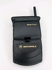 Vintage Motorola Startac St7867w Flip Cell Phone With Ac Dc Chargers Read 