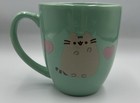 Culturefly Turquoise Pusheen Ceramic Cat Coffee Tea Mug Cup 17 Oz