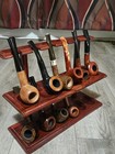 10 Tobacco Pipes Unsmoked With F e s s  Stand See Description Inherited  read 