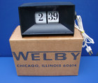 Vintage Elgin Welby Model W225 1970 s Copal Flip Clock Table Or Wall Nib W instr