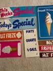 9  Miscellaneous Ice Cream Posters   Signs   Advertisements
