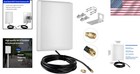 High-gain 15dbi Dual Band Wifi Panel Antenna With 10ft Cable For Superior Signal