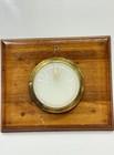 Brass Bulkhead Deck Ship Salvage Light     Nautical Wall Fixture With White Glass
