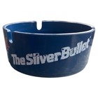 Vintage Coors Light The Silver Bullet Blue Plastic Ashtray