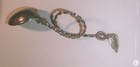 Antique Norwegian 830 S Jkd Silver Spoon With Twist Handle   Leaf Bowl  z80  
