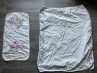 Lot 35 Vintage Embroidered Linens Dresser Scarfs Pillowcases Craft Cutter Lot