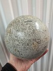 Vintage 60   s Lunar Moon Globe With Stand - Tin 6 Inch By Replogle