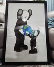 Kaws Giving Kid The World Canvas Poster Wall Art Home Decor