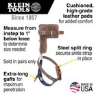 Klein Tools Tree Climber Spikes Set 2-3 4  Replaceable Gaffs With Leather Pads