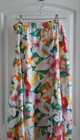 1990s Floral Multicolored 100  Cotton Skirt