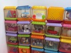Vintage Lot Fisher Price Peek A Boo Sensory Tactile Baby Toys Blocks Balls