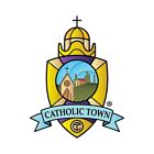 Catholic Town St Benedict Stretch Bracelet 8mm Clear Beads And Two Tones Medal