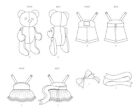 Sewing Pattern Sew Jointed Teddy Bear - Soft Stuffed Animal Toy W  Clothing 8547